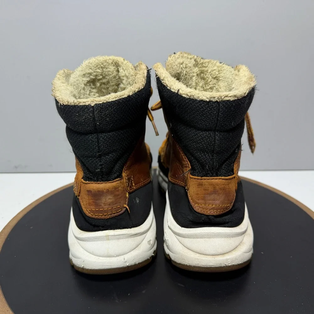 Helly Hansen Garibaldi V3 Boots Men 11 Leather Faux Fur Brown Black Hiking